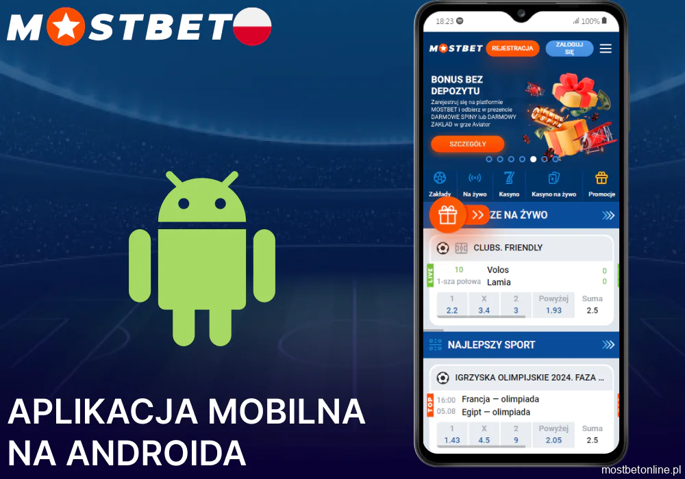 Pobierz aplikację Mostbet na Androida