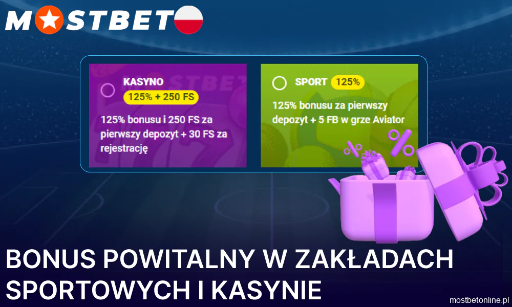 Powitalny bonus w zakładach i kasynie