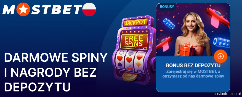 Free spiny i bonusy bez wpłaty w Mostbet