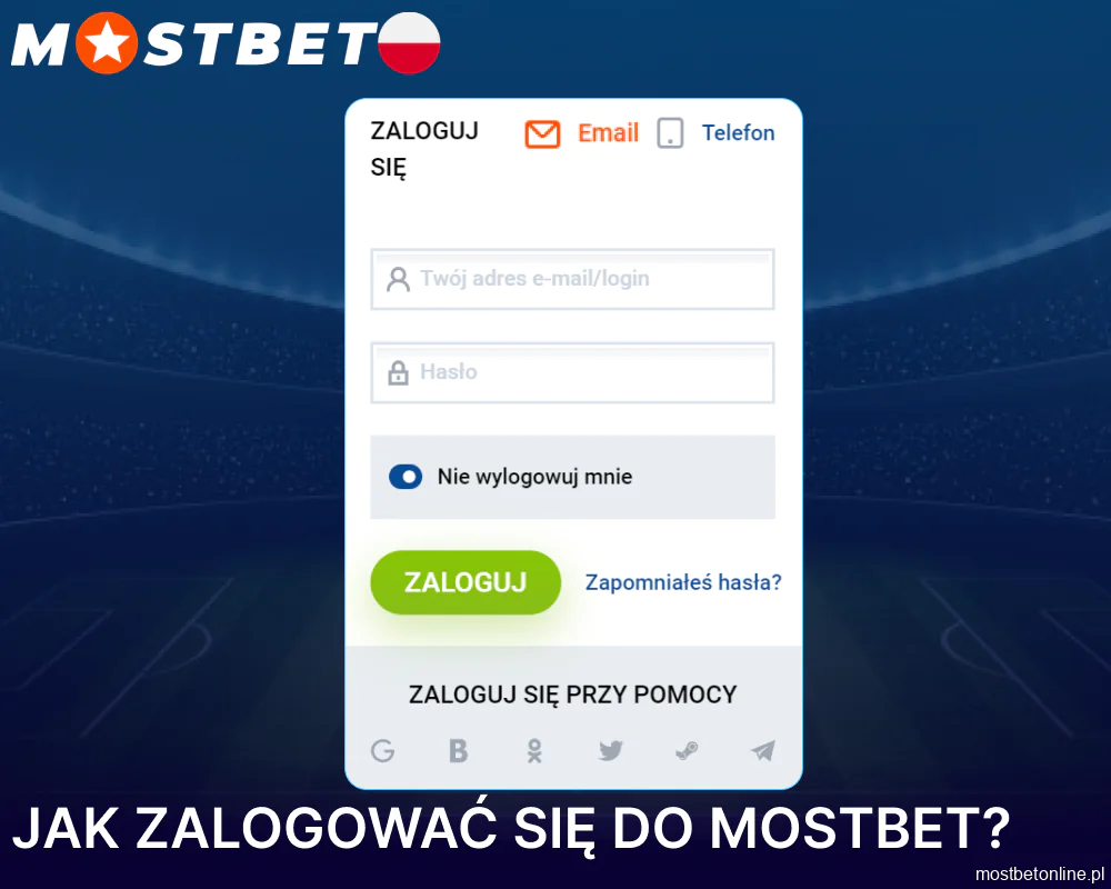 Jak zalogowac sie do Mostbet