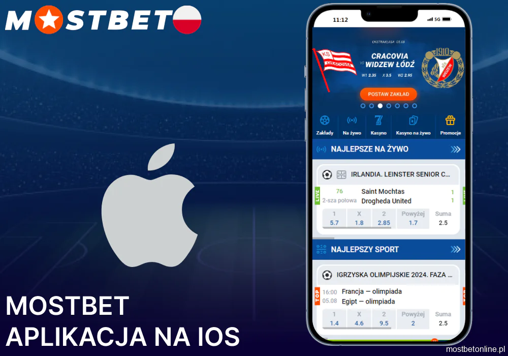 Pobierz aplikację Mostbet na iOS