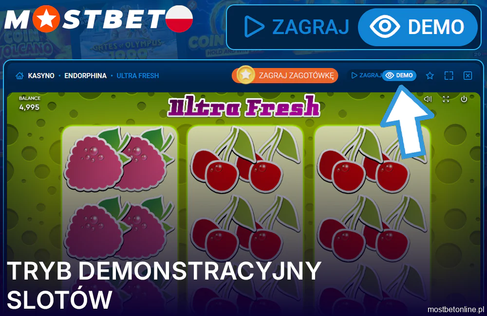 Demo slotów w Mostbet