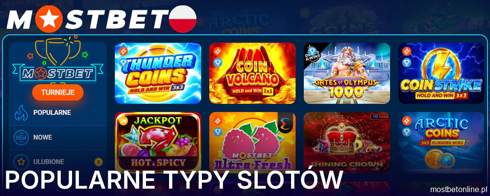 Topowe sloty na Mostbet