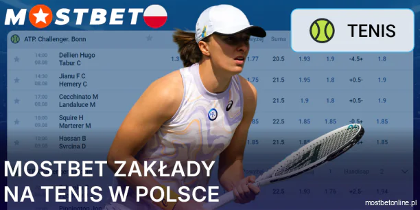 Zakłady na tenis w Mostbet