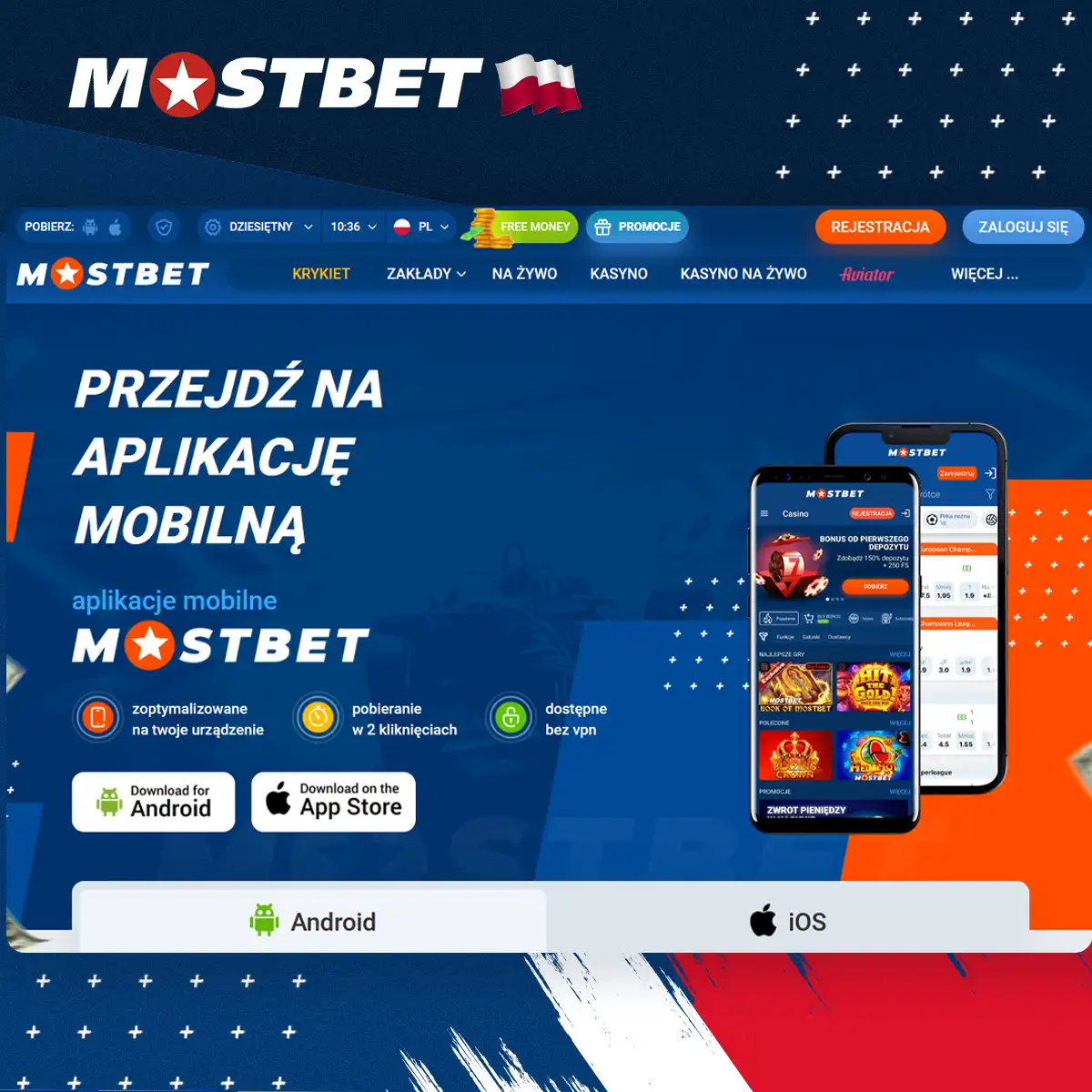 Mostbet ma aplikację na Androida i iOS