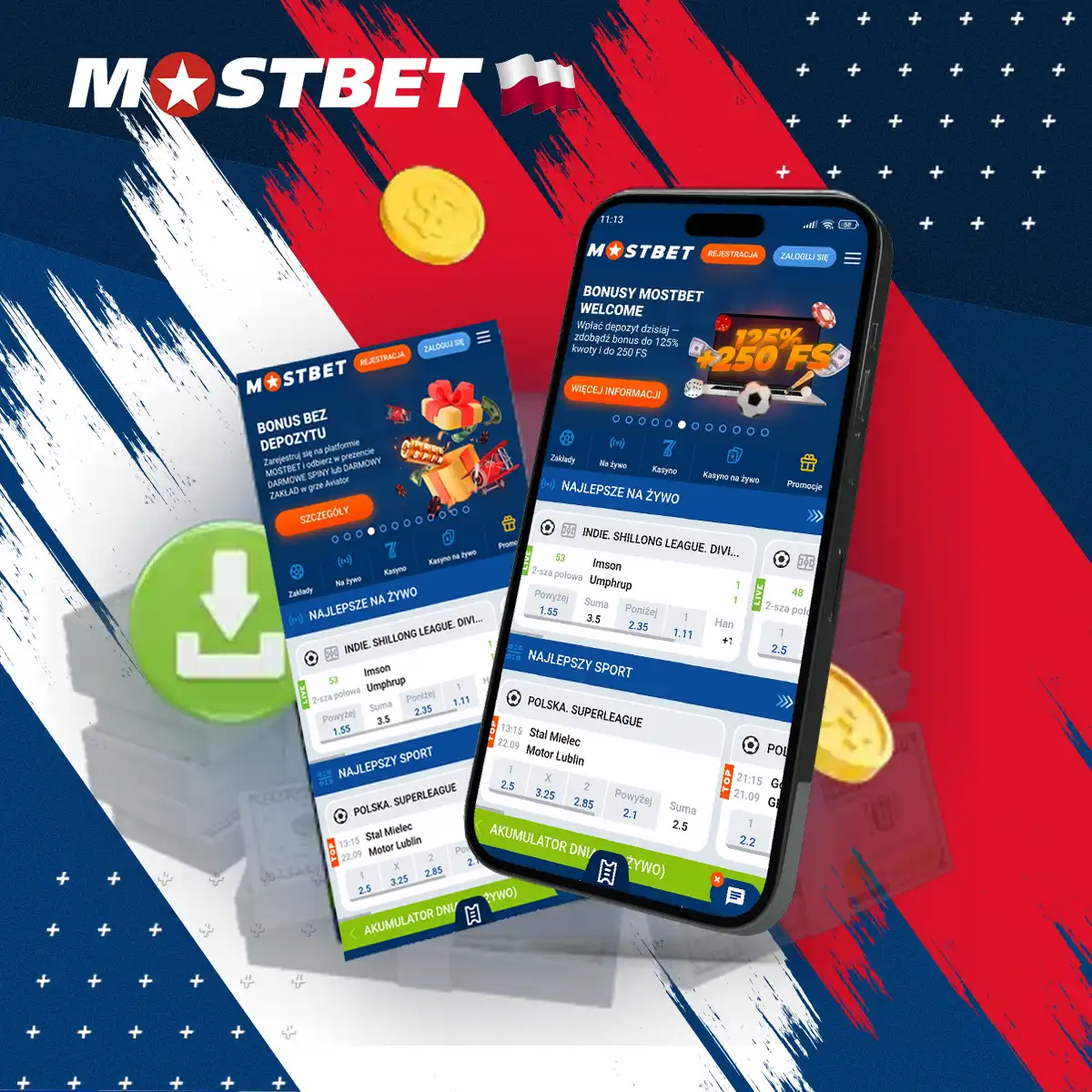 Aplikacja mobilna Mostbet na Androida i iOS