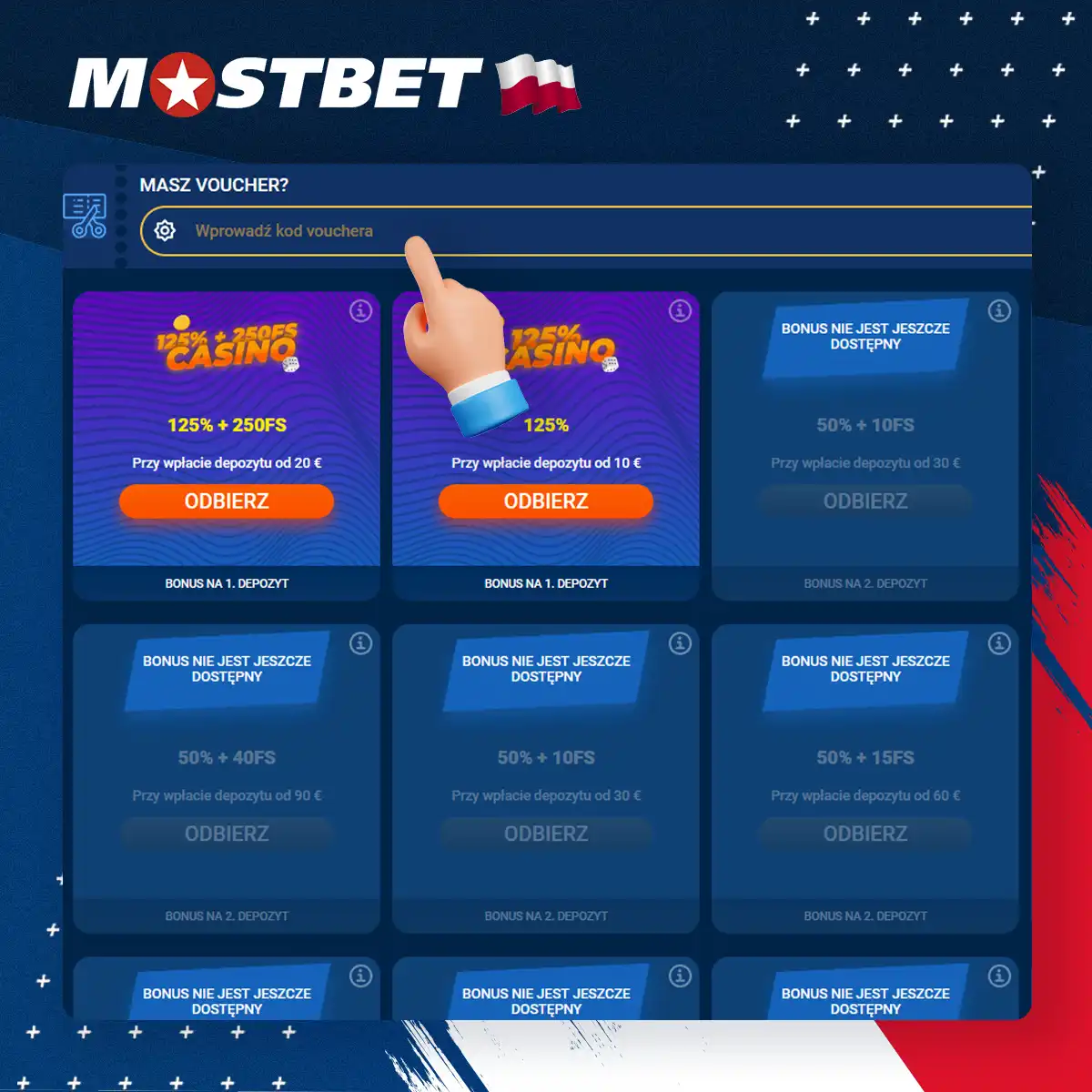 Sprawdź kod promocyjny, wklejając go w odpowiednie pole