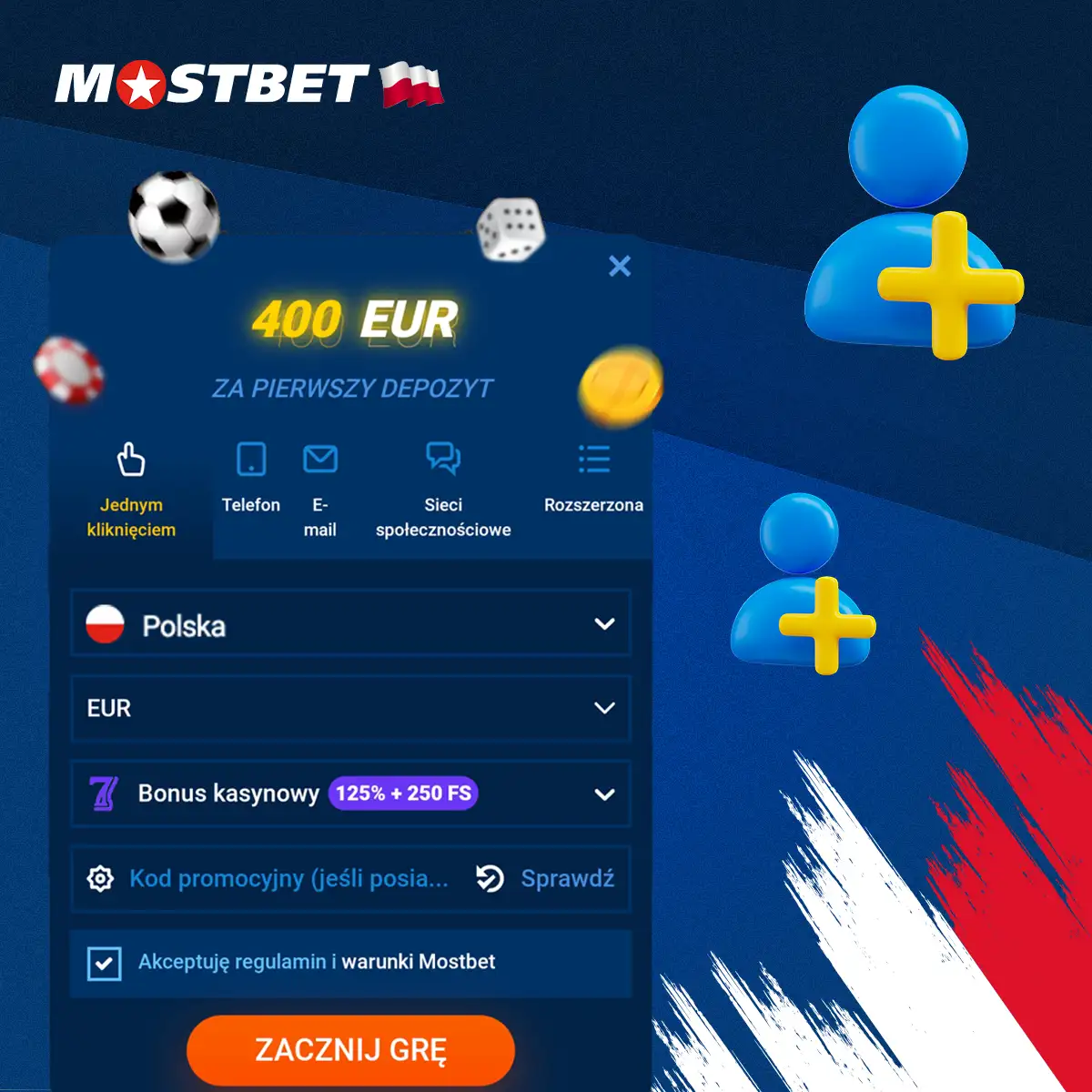 Jak zarejestrować się w Mostbet Polska z telefonu komórkowego?