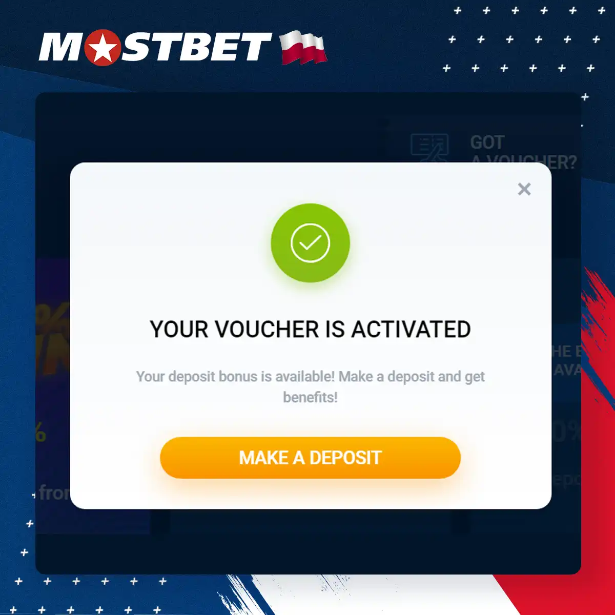 Aktywuj kod promocyjny Mostbet