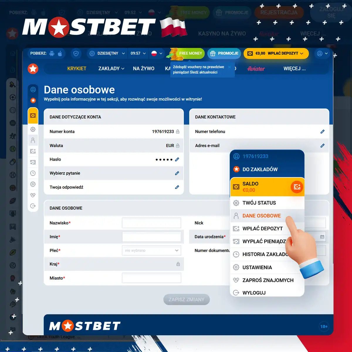 Jak zweryfikować konto Mostbet w Polsce