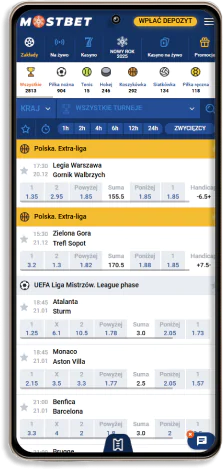 Mostbet strona z zakładami sportowymi w aplikacji